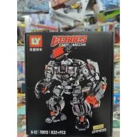ราคา ตัวต่อเลโก้ เลโก้หุ่นยนต์ Marvel ไอรอนแมน หุ่นยนต์ ฮัคบัตเตอร์ (19804632375)