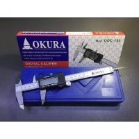 ราคา ถูกที่สุด เวอร์เนียดิจิตอล 6 นิ้ว ยี่ห้อ OKURA JAPAN ทำจากวัสดุสแตนเลสชุบแข็ง (10498157474)