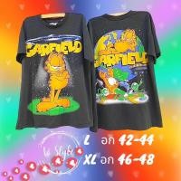 ราคา เสื้อยืด การ์ตูน น้องกาฟิว ผ้าฟอกเฟต Size L อก 42 44 ยาว 29 XL อก46 48 ยาว 30 (19856726443)
