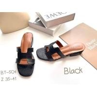 ราคา รองเท้าแตะผู้หญิง รองเท้าลำลองผู้หญิง หน้าHermes แบรนด์Niwa Shoes รุ่น BT 504ส้นสูง 1 นิ้วค่ะ (16137941978)
