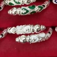 ราคา แหวนเงินหางช้างลงยา ลายน่ารัก น่าLOVE เงินแท้99 99 ฟรีไซส์ งานสุโขทัยแท้ (17487325746)