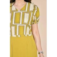 ราคา เดรสทำงาน เดรสสีเหลือง เดรสสีดำ มี3 สี (13322779568)