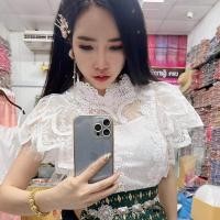 ราคา เสื้อลูกไม้ไฮโซแขนสั้น รหัสH1 ผู้สาวซิ่นงาม (21346923185)