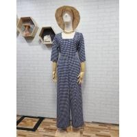 ราคา จั้มสูทสาวอวบ ชุดจั๊มสาวอวบ ซิปหน้า อก 38 44 ผ้าวูลเวฟ jumpsuit plussize (21318856598)