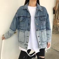 ราคา เสื้อแจ็คเก็ตยีนผู้หญิง สีทูโทน (16564122837)