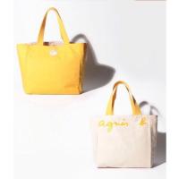 ราคา พร้อมส่ง Tote Bag กระเป๋าผ้า แคนวาส agnes b VOYAGE แบบทูโทน ใช้ได้สองด้าน (12691829768)