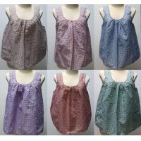 ราคา เสื้อคอกระเช้า ผ้าฝ้ายลาย 5สี เซ็ต 6 ตัว มีกระเป๋า 2 ข้าง ผ้าใส่สบาย ไม่ร้อน (1720604423)