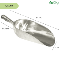 ราคา ที่ตักน้ำแข็งอลูมิเนียม ที่ตักน้ำแข็ง อลูมิเนียมหล่อก้นมน เเข็งเเรง ทนทาน (18750842825)