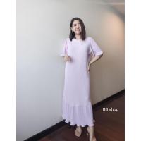 ราคา Maxidress Fashion pleated dress แฟชั่นชุดเดรส maxi b16148เดรสยาวทรงหางปลา เดรสใส่ออกงาน ชุดเดรสมุสลิม ชุดเดรสยาวมาก เดรสยาวFreesize Fashion สาวอวบแฟชั่นสาวอวบ code b161 48 (18322890462)