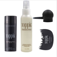 ราคา ชุด4ชิ้นToppik Hair Building Fiberผงไฟเบอร์ปิดผมบาง27 5g สเปรย์ หัวพ่น หวี (17885021712)