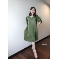 ราคา Pleat dress แฟชั่นชุดพลีท ชุดเดรสใส่ออกงาน ชุดเดรสดูดี ชุดเดรสไฮโซ ชุดสีสุภาพ เดรสใส่ทำงาน ชุดเดรสสีพื้น ชุดพลีทแฟชั่น แฟชั่นสาวอวบ เดรสคุณแม่ ชุดเดรสยืดฟรีไซด์Freesize (16036860151)