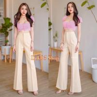 ราคา กางเกงขาม้าทรงสวย ผ้าไอด้า กางเกงเอวสูง ใส่สวยเก็บทรง เนื้อผ้าดีมากค่ะ (15455451932)