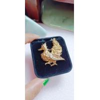 ราคา เข็มกลัดหงษ์ทอง 18 k เอกลักษณ์ชาวมอญ ฟังพลอยแท้ธรรมชาติ (21170679086)