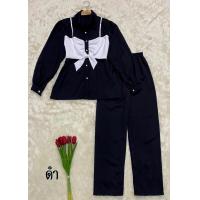 ราคา รุ่นโซเบีย ชุดเซ็ทเสื้อกางเกงขายาว อิสลาม แฟชั่นมุสลิมใส่คาเฟ่น่ารักๆ (20572772846)