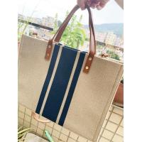 ราคา กระเป๋าผ้าแคนวาสแบบหิ้วสไตล์เกาหลีสำหรับผู้หญิงกระเป๋าเอกสารใส่เอกสารกระเป๋าใส่เอกสารแนวลำลองความจุใหญ่ลายทางเรียบง่ายสะพายไหล่แฟชั่นสำหรับผู้ชาย (21395834332)