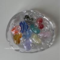 ราคา Candy Heart Necklace BubbleBloom Studio สร้อยคอจี้เเก้วหัวใจ เเฮนด์เมด สร้อยเชือก จับคู่เองได้ (21419516050)