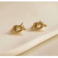 ราคา 16K gold plated small knot earrings ต่างหูปมเล็กชุบทอง 16K ต่างหูแฟชั่น ต่างหูสไตล์มินิมอล สายเกา สายฝอ (20427039551)