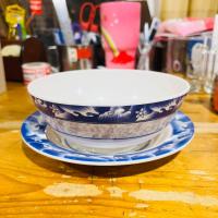 ราคา 12ใบ จานชามเมลามีน รุ่นหนา 89นิ้ว จาน ถ้วย ชาม ชามพลาสติก จานพลาสติก จานข้าว ชามใส่แกง เมลามีน ลายคราม (16943107504)