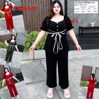 ราคา ชุดเซต สาวอวบ แฟชั่น เสื้อ กางเกงขายาว ผ้าวูลเวฟ ชุดเซท 2XL 3XL เสื้อผ้าคนอ้วน เสื้อผ้าสาวอวบ 2 ชิ้น DMS548 (21398654615)
