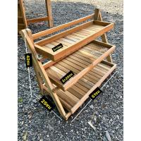 ราคา ชั้นพับวางของ ชั้นวางแซนด์วิช ชั้นโชว์สินค้า ชั้นวางของไม้สัก (21305288305)