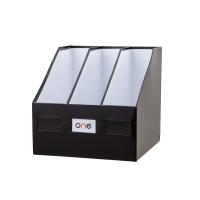 ราคา ONE กล่องเอกสาร 3 ช่อง สีดำ (21406915599)