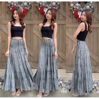 ราคา กระโปรง มัดย้อม ผ้าต่อ 6 ชั้น ผ้าสี สีสวย พร้อมส่ง (21307494801)