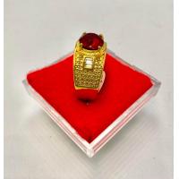 ราคา แหวนทอง 18 พลอยทับทิมสีแดง พลอยบุษราคัมสีเหลือง ด้านข้างลวดลายสวยงาม ช่วยเสริมราศี เม็ดพลอยสวยสดใสดูดีมีราคา ใส่อาบน้ำโดนสบู่ได้ ไม่ลอกไม่ดำใช้ได้นานเป็นปี รับประกันสินค้าดีมีคุณภาพ ใส่แล้วโชคดีร่ำรวย