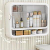 ราคา BEING กล่องเก็บเครื่องสําอางค์ กล่องเก็บเครื่องสําอางค์ราคาถูก ทรงรูปไข่ และทรงเหลี่ยม ชั้นวางเครื่องสำอางค์ แบบติดผนังไม่ต้องเจาะ ติ (19196080328)