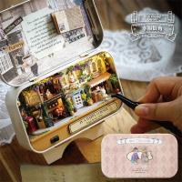 ราคา DIY บ้านตุ๊กตา ใหม่ Box Theatre พร้อมไฟ LED DIY Box Theatre ประกอบเอง มีไฟ (20347251661)