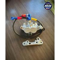 ราคา ปั้มนิชชิน NISSIN พร้อมขาจับมิเนียม สายถักเอิร์นใส่W125 W110i SONIC พร้อมผ้าเบรค ปั้มนิชชิน ปั้ม2พอท ปั้มล่างนิชชิน (20920015248)