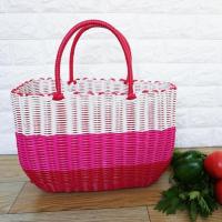 ราคา ตะกร้าช้อปปิ้งสานแฮนด์เมดตะกร้าใส่ผักสำหรับอาบน้ำตะกร้าใส่ของสำหรับสัตว์เลี้ยงตะกร้าใส่ของสำหรับอาบน้ำตะกร้าใส่ของในห้องน้ำตะกร้าพลาสติกแบบหิ้ว (20694736999)