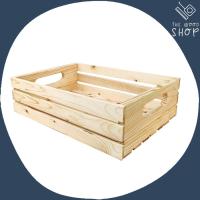 ราคา ลังไม้ เครือบสี ขนาด 30x40x13ซม รุ่น LM6 ลังไม้สน กล่องไม้ ลังไม้ใส่ของ ลังไม้เก็บของ ลังไม้ผลไม้ ลังไม้ตกแต่ง (12413712535)