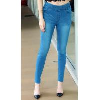ราคา กางเกงยีนส์ผู้หญิง ขายาวเอวยางยืด ผ้ายืดธรรมดา ป้ายNorth jeans (19243568345)