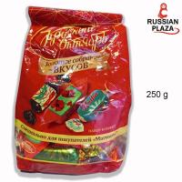 ราคา ขนมช้อคโกแลตพื้นเมืองรัสเซีย Krasny Oktyabr คละรส ขนาด 250 กรัม Набор конфет Красный Октябрь Золотое собрание вкусов 250 г (15359012666)