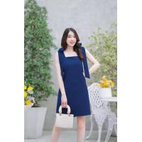 ราคา มินิเดรสผูกโบว์ไหล่แบบผูกเอง สายปรับได้ (19399431011)