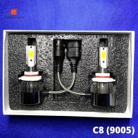 ราคา ไฟหน้ารถยนต์ C8 LED แสงสีขาว H1 H3 H4 H7 H11 9005 9006 72W 6000K 1 คู่ (11079631954)