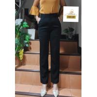 ราคา กางเกงผ้านาโนทรงขากระบอกเล็กตะขอหน้า (17164053870)