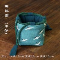 ราคา ชุดน้ำชาผ้าฝ้ายผสมผ้าลินินแบบหนาลายภาพวาดโบราณสไตล์จีนกระเป๋าเดินทางกระเป๋าเก็บของใช้ในบ้านถุงใส่แก้วถุงใส่กาน้ำชาถุงบรรจุชา (14900148347)