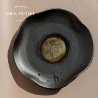 ราคา จาน เซรามิค อาหารสวยๆ สไตล์ญี่ปุ่น ขนาด8นิ้ว 9นิ้ว จานเบี้ยว สีRustic สำหรับเสิร์ฟ ร้านอาหาร Fine dining (21407699781)