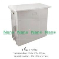 ราคา มีขายส่ง ตู้กันน้ำพลาสติก ตู้พลาสติก ฝาทึบ มีหลังคา เบอร์ 101W 102W 103W และ ตู้กันน้ำพลาสติก ฝาใส มีหลังคา 101CW 102CW 103CW ยี่ห้อ Nano นาโน (8990408696)