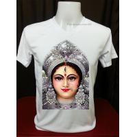 ราคา เสื้อยืดคอกลม และ คอวี ใส่ได้ทั้งชาย และ หญิง ลายพระแม่อุมาเทวี ไม่หด ไม่ย้วย (13190230955)