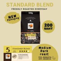 ราคา New เมล็ดกาแฟ Alti Coffee คั่วใหม่ โรบัสต้าผสมอาราบิก้า คั่วกลางเข้ม สูตร Standard blend หอมเข้มถึงใจ ขนาด 500 กรัม (16299420332)