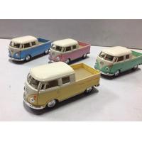 ราคา โมเดลรถเหล็ก รถโฟล์ค รถโบราณ 1963 Volkswagen bus double cab pickup โมเดล รถโ (17441184217)