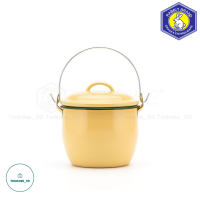 ราคา หม้อ หม้อหูหิ้ว ตรากระต่าย ขนาด 12 ซม เคลือบอินาเมล หม้ออวย หลากสี (17433269751)