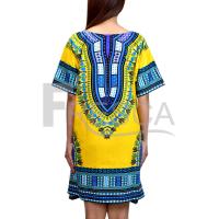ราคา Fresca African Fishtail Mini Dress Bohemian Print in Cotton มินิเดรสหางปลาแอฟริกัน (21296446378)