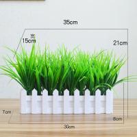 ราคา รั้วพืชจำลองดอกไม้และหญ้าเทียมพลาสติกแทรกช่อดอกไม้รั้วผ้าไหมชุดดอกไม้เครื่องประดับห้องนั่งเล่นของตกแต่งบ้านต้นไม้ปลอมสวยๆ (14679390174)