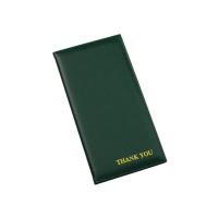 ราคา OST Synthetic Leather Bill book สมุดเดินบิล ปกหนังเทียม แฟ้มเช็คบิล แฟ้มเดินบิล พิมพ์ทอง คำว่า THANK YOU บริการพิมพ์โลโก้ (21410480774)