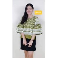 ราคา พร้อมส่ง เสื้อผ้าฝ้าย เสื้อพื้นเมือง เสื้อผ้าฝ้ายลายขอ เสื้อแขนกระดิ่ง เสื้อคุณครู (17766993492)