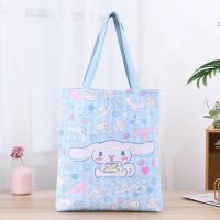 ราคา พร้อมส่ง กระเป๋าสะพายไหล่ อเนกประสงค์ tote bag กระเป๋าลายการ์ตูน ซานริโอ้ คิตตี้ เมโลดี้ หนัง PU Bluerubystore (19615953239)