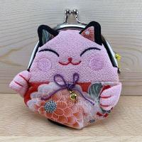 ราคา กระเป๋าสตางค์ กระเป๋าผ้าญี่ปุ่น แมวกวักเต็มตัว แถมฟรี กระพรวนแมวกวัก (2505372891)